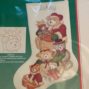 DIMENSIONS VTG cross stitch bear collection